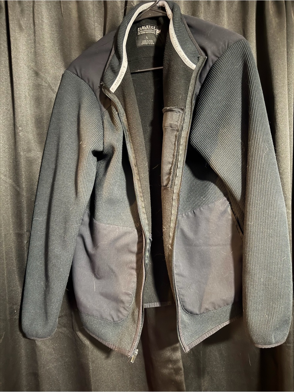 Fabletics Black Zip-Front Jacket